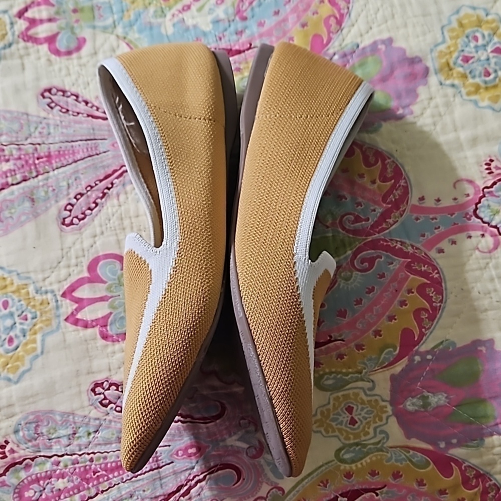 Birdies The Blackbird Mustard Knit Loafer Sz 7.5 - Picture 8 of 9